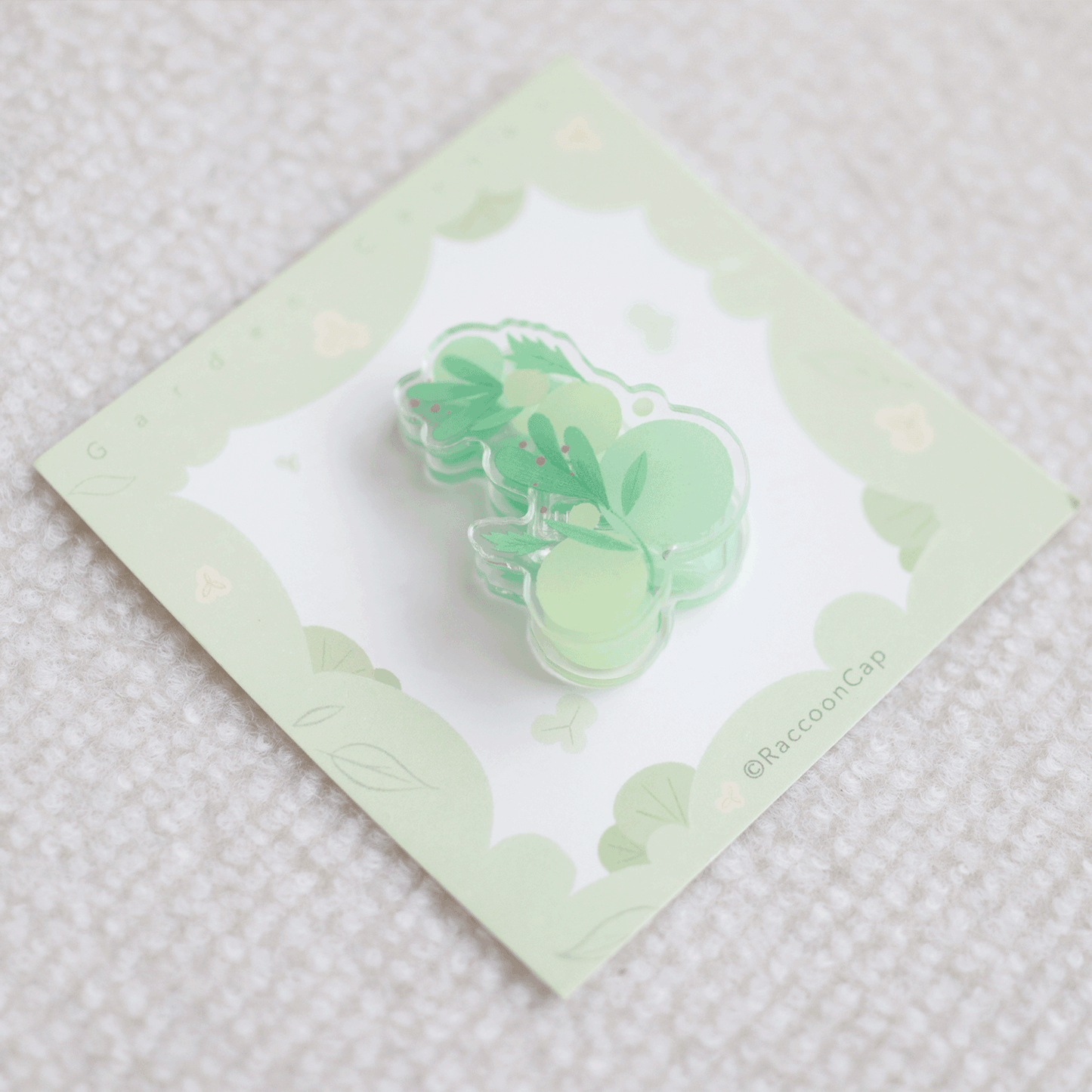 Garden Corner Acrylic Clip Double-sided Clip planner Binder