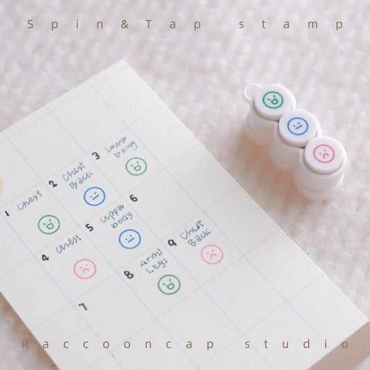 Original SpinTap Mini Stamp 3-in-1 7-in-1 Basic Stamps 10-in-1 Book Strap Stamp