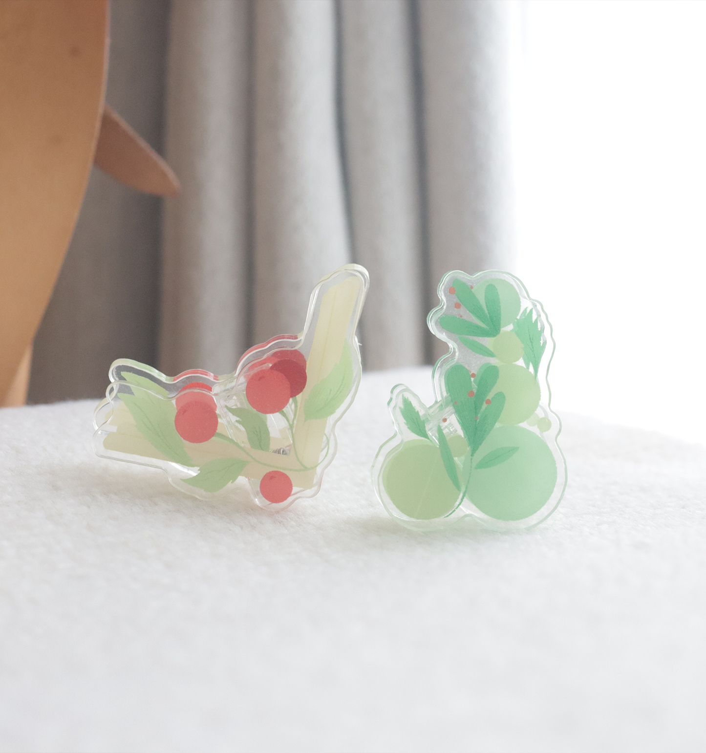 Garden Corner Acrylic Clip Double-sided Clip planner Binder