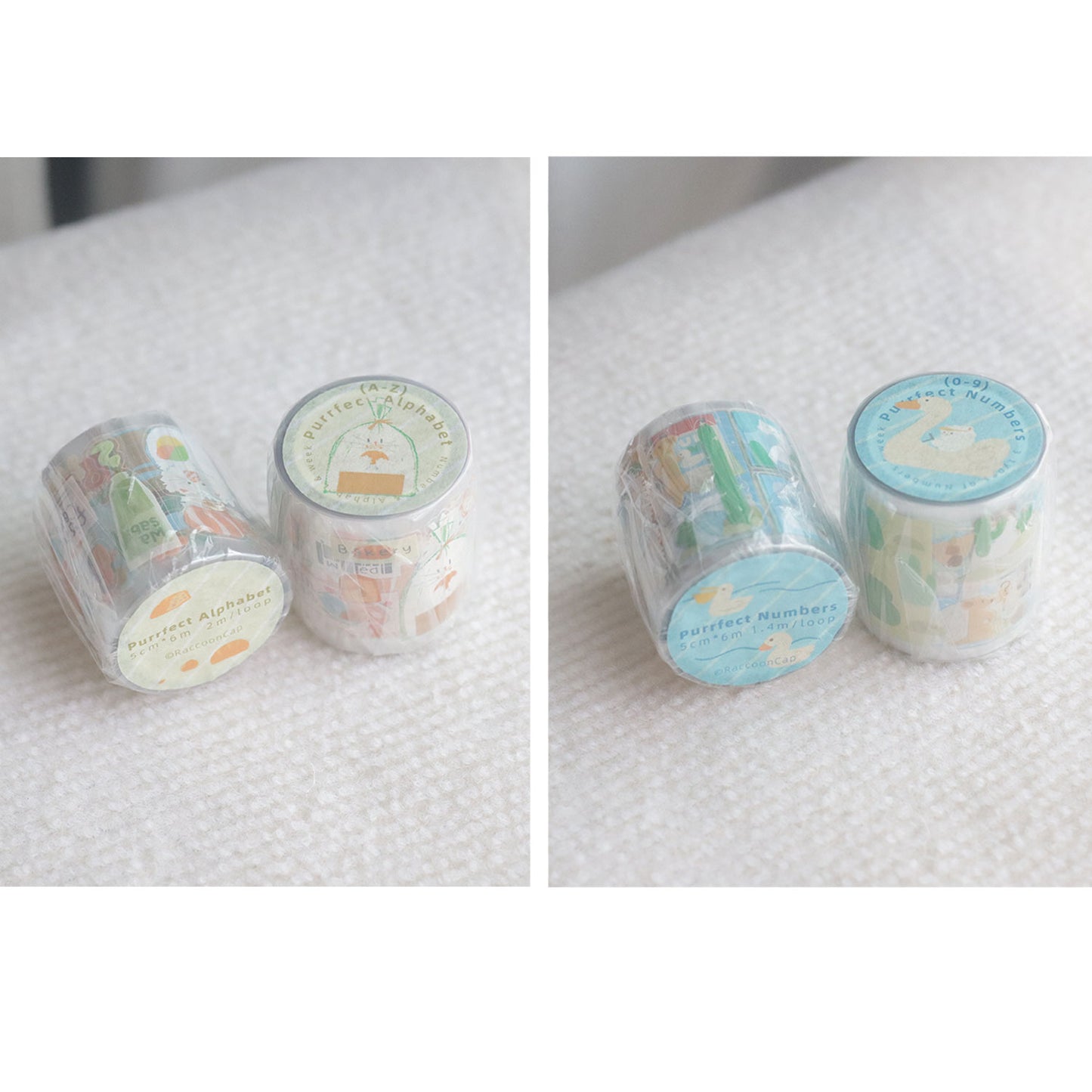 The Purrfect Alphabet / Numbers Kitties Tapes ( 2m Long Loop )
