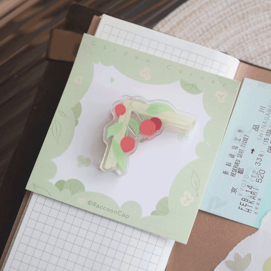 Garden Corner Acrylic Clip Double-sided Clip planner Binder