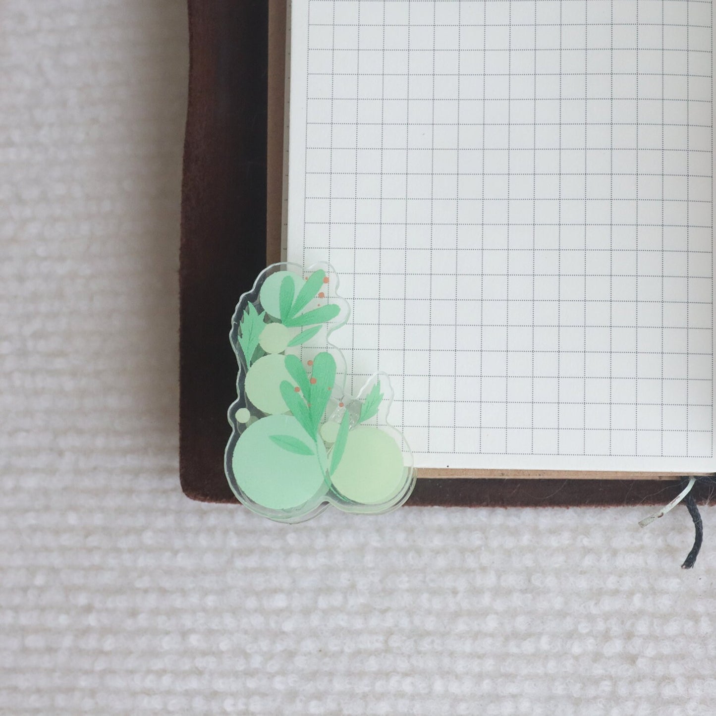 Garden Corner Acrylic Clip Double-sided Clip planner Binder