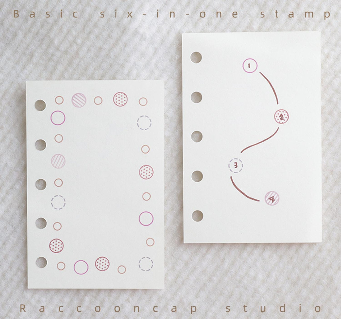 Basic Six-In-One Stamps ( Can be used to self-print M5/A7 inserts )