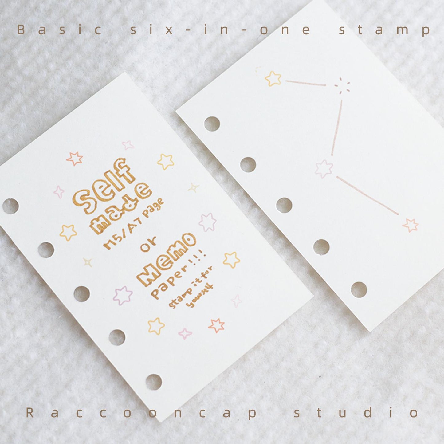 Basic Six-In-One Stamps ( Can be used to self-print M5/A7 inserts )
