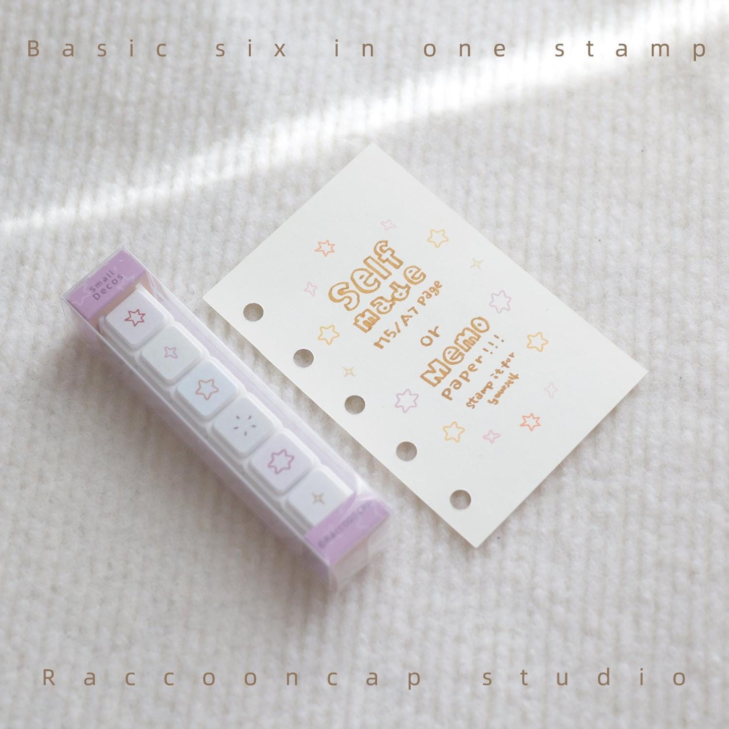 Basic Six-In-One Stamps ( Can be used to self-print M5/A7 inserts )