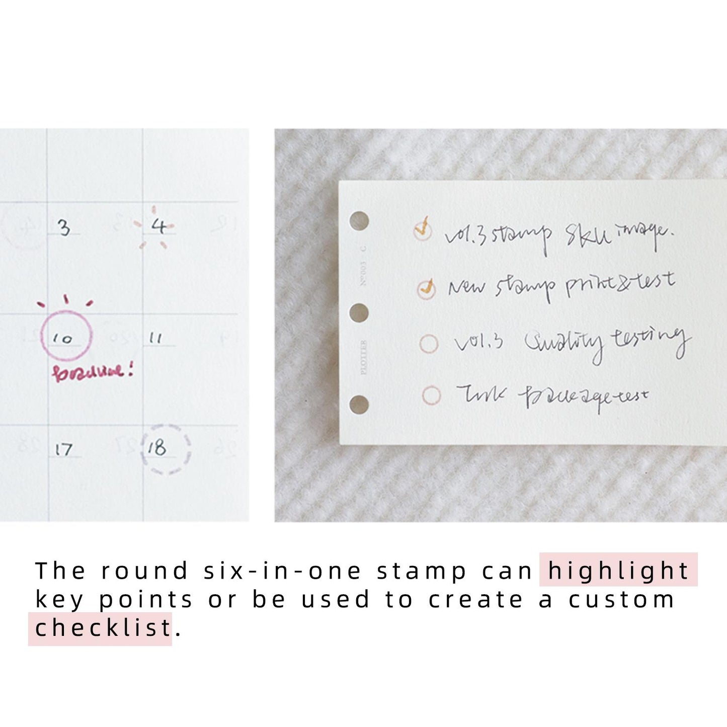 Basic Six-In-One Stamps ( Can be used to self-print M5/A7 inserts )