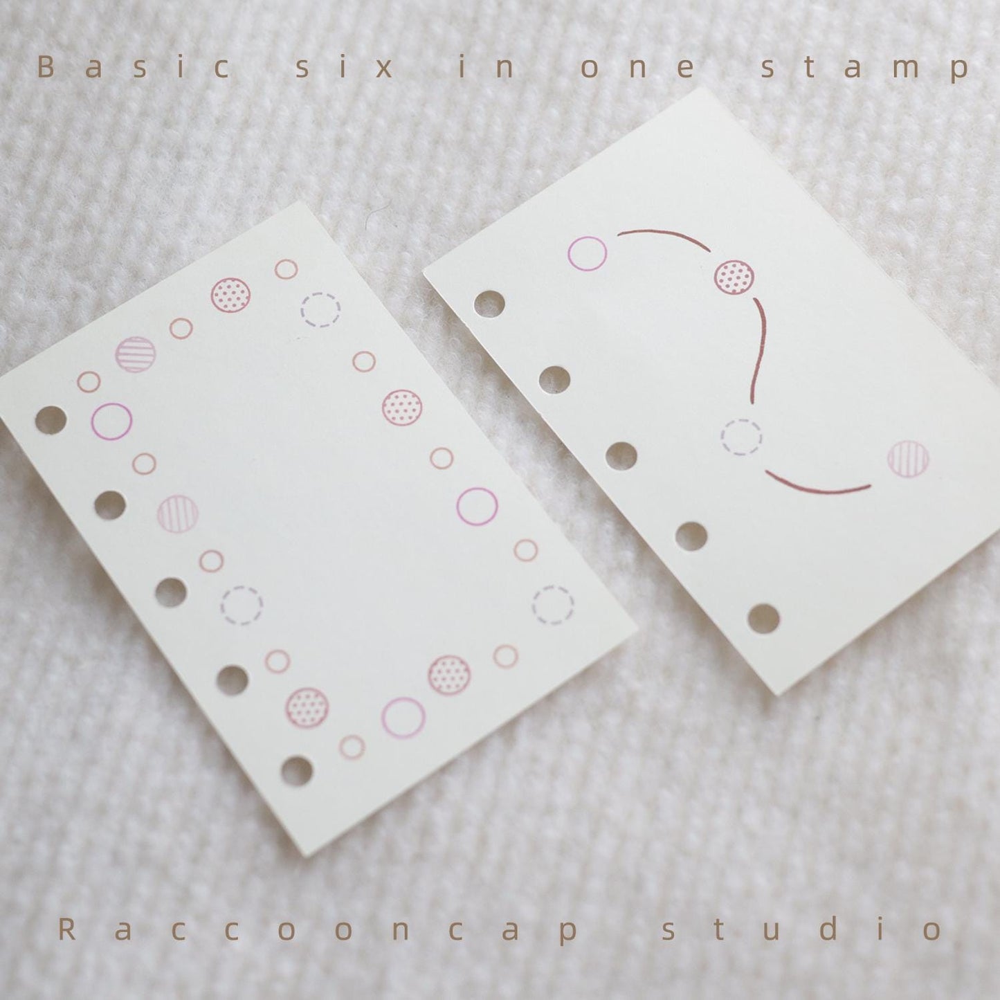Basic Six-In-One Stamps ( Can be used to self-print M5/A7 inserts )
