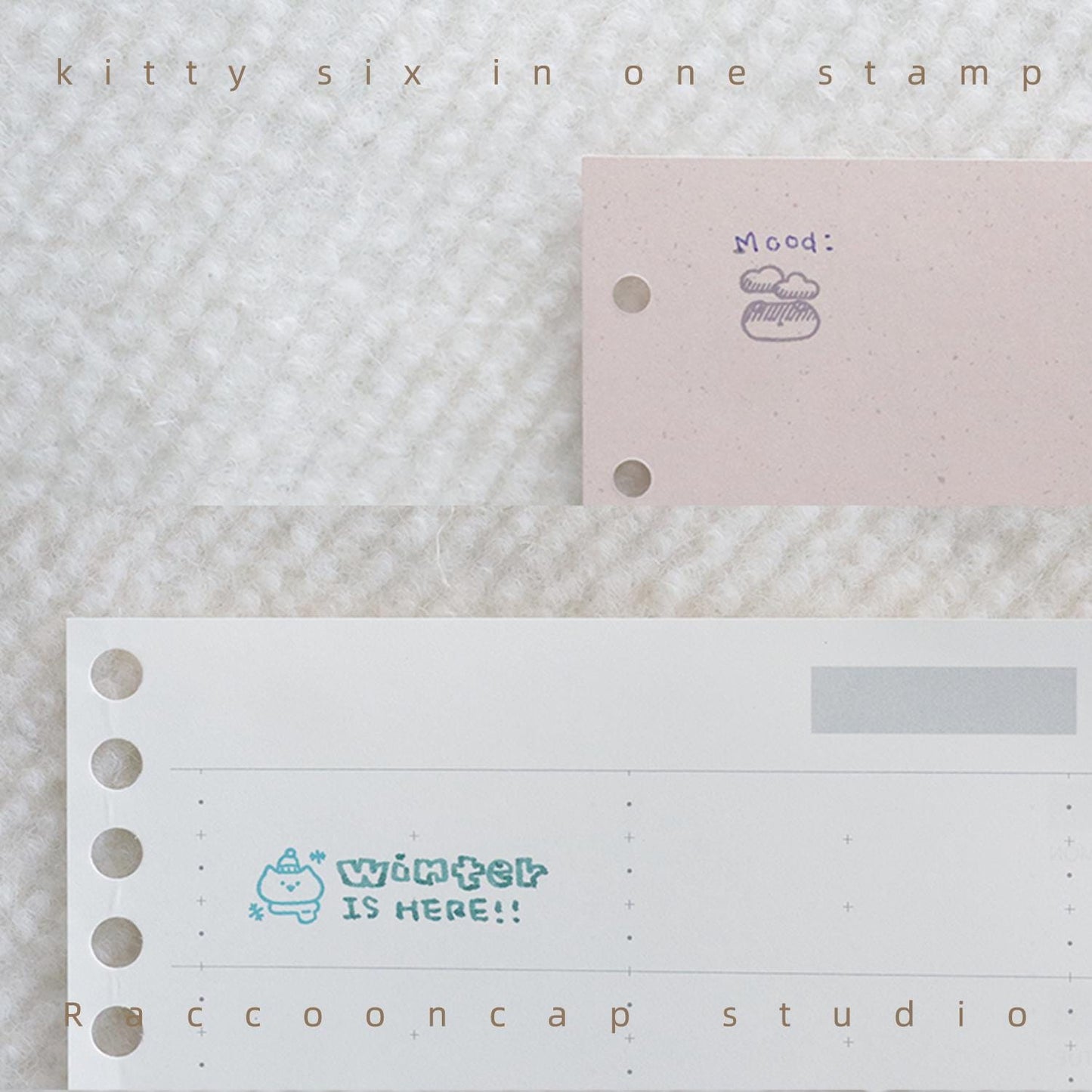 Kitty Weatherman / Kitty Policeman Six-In-One Stamps