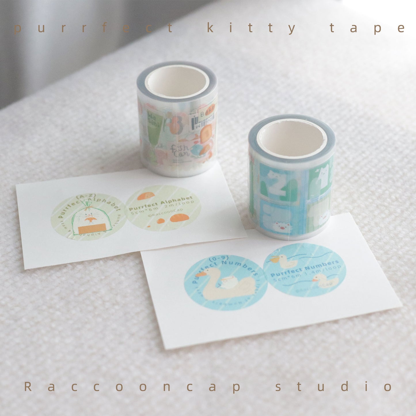 The Purrfect Alphabet / Numbers Kitties Tapes ( 2m Long Loop )