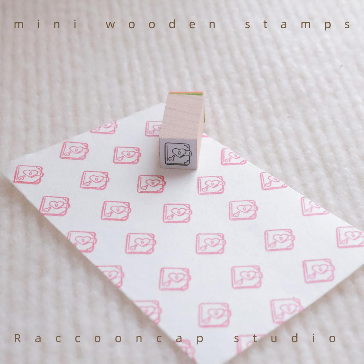 Y2K retro stamp Beech wood Rubber Stamps Vintage Stamps
