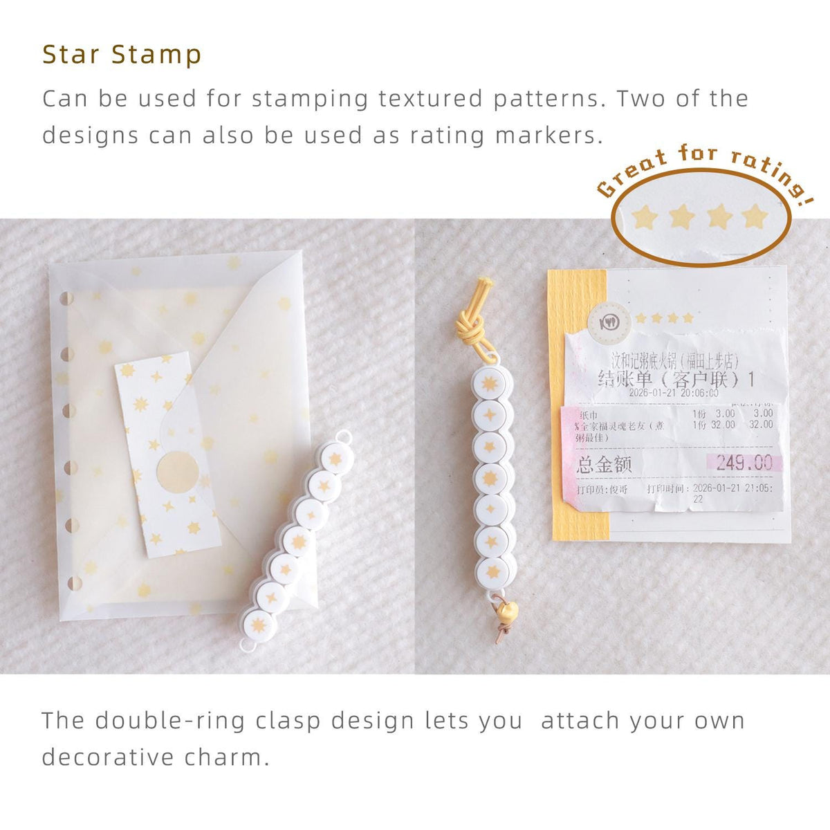 Original SpinTap Mini Stamp 3-in-1 7-in-1 Basic Stamps 10-in-1 Book Strap Stamp