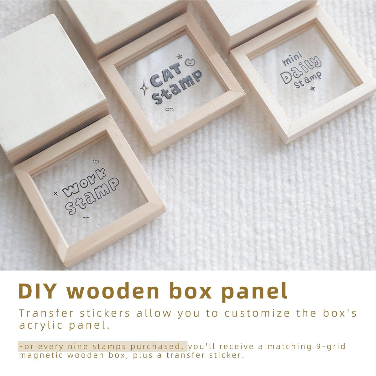 Y2K retro stamp Beech wood Rubber Stamps Vintage Stamps