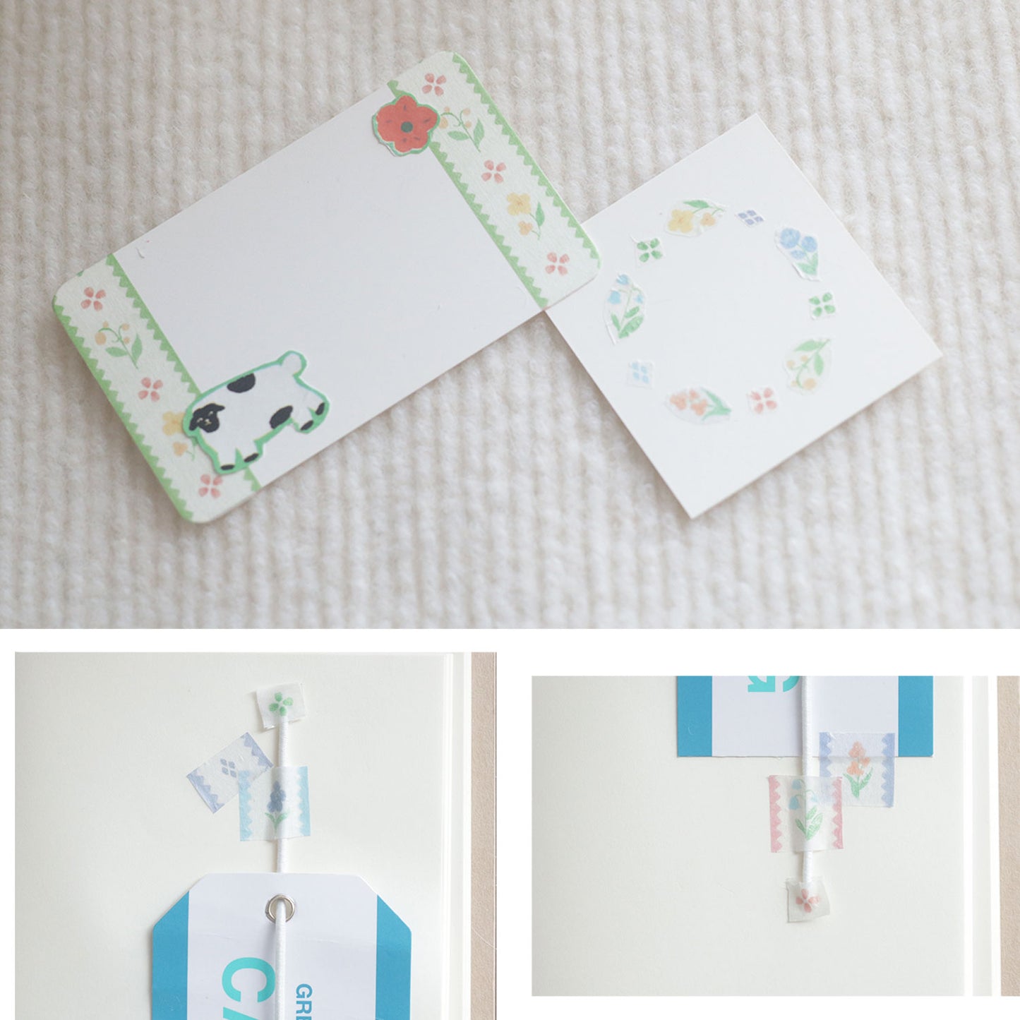 Garden Medley / Lavender Dream Floral Stitched Washi Tape