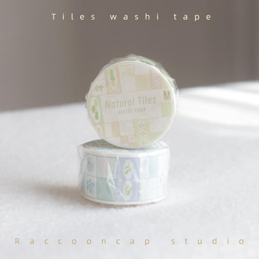 Natural Tiles / Marine Tiles Washi Grid Tape