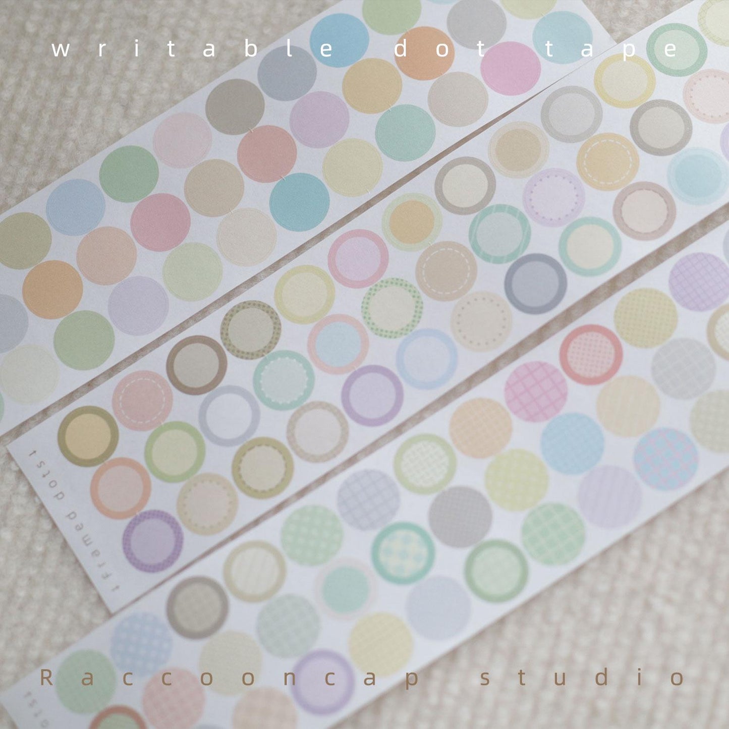 Printable / Writable Dot Sticker Roll （ Specially designed for small-sized Stamps ）