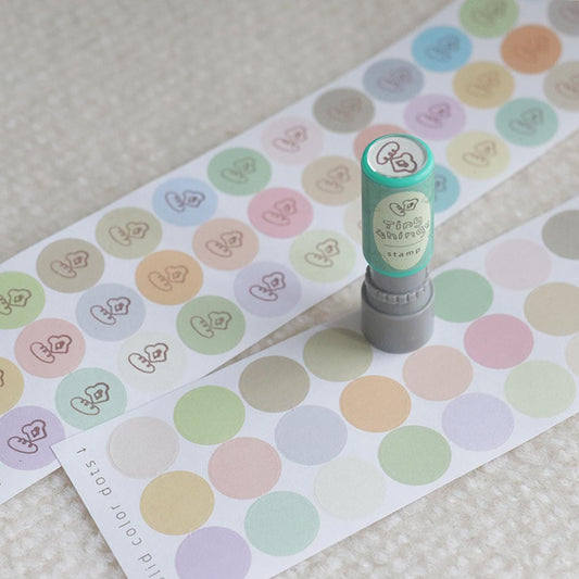 Printable / Writable Dot Sticker Roll （ Specially designed for small-sized Stamps ）
