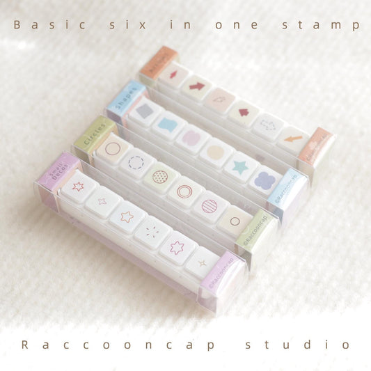 Basic Six-In-One Stamps ( Can be used to self-print M5/A7 inserts )