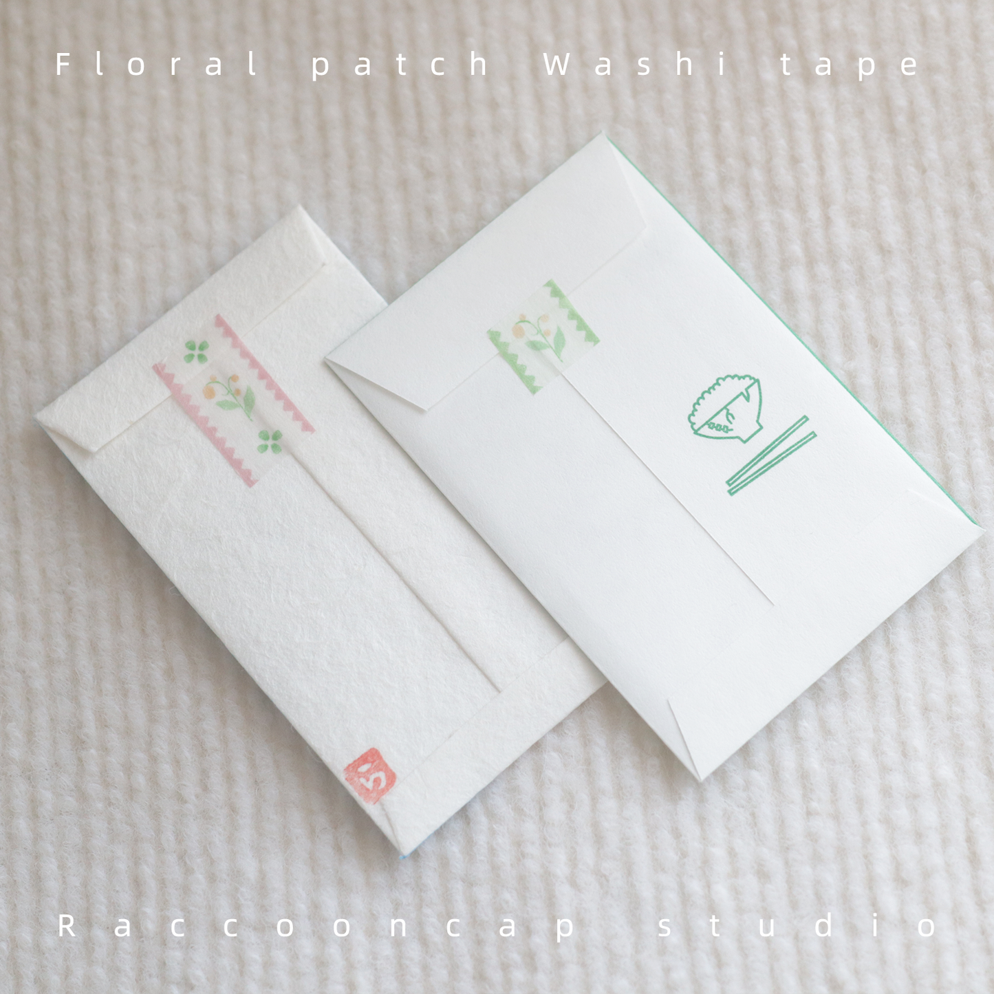 Garden Medley / Lavender Dream Floral Stitched Washi Tape